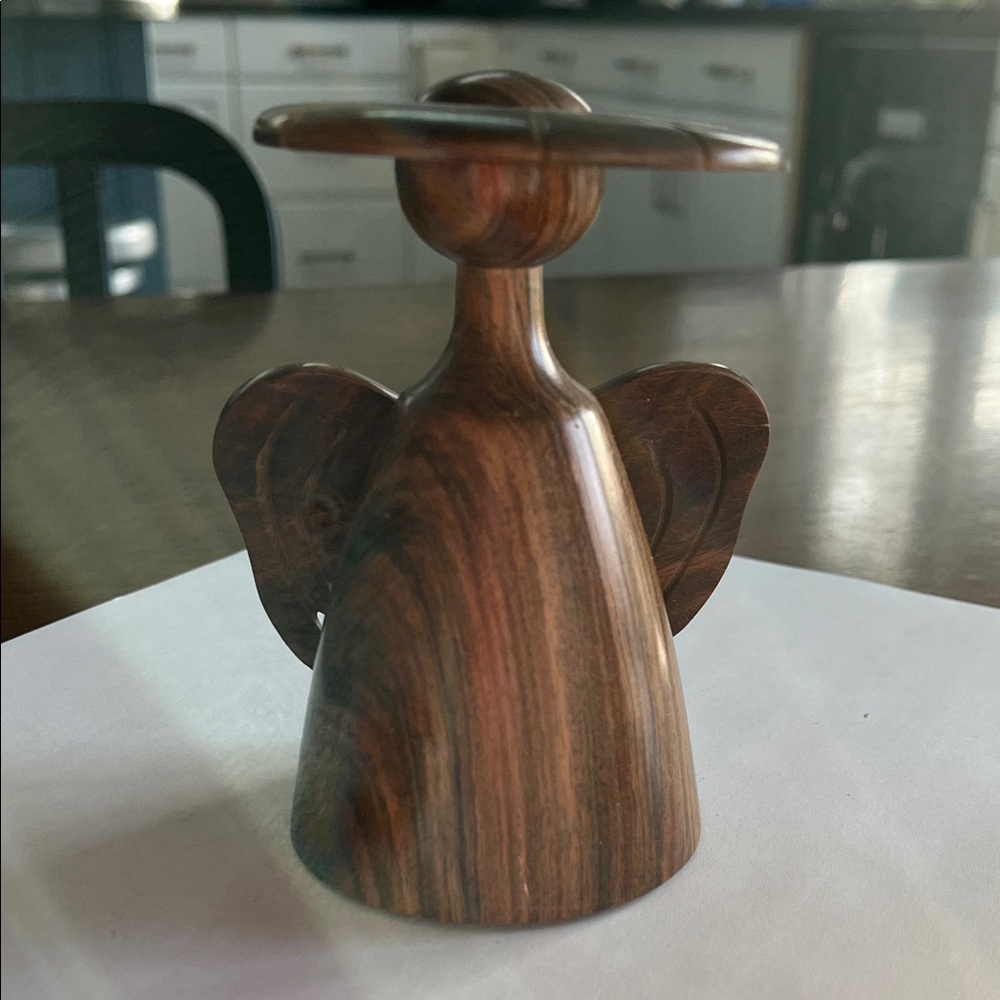 Vintage wood angel